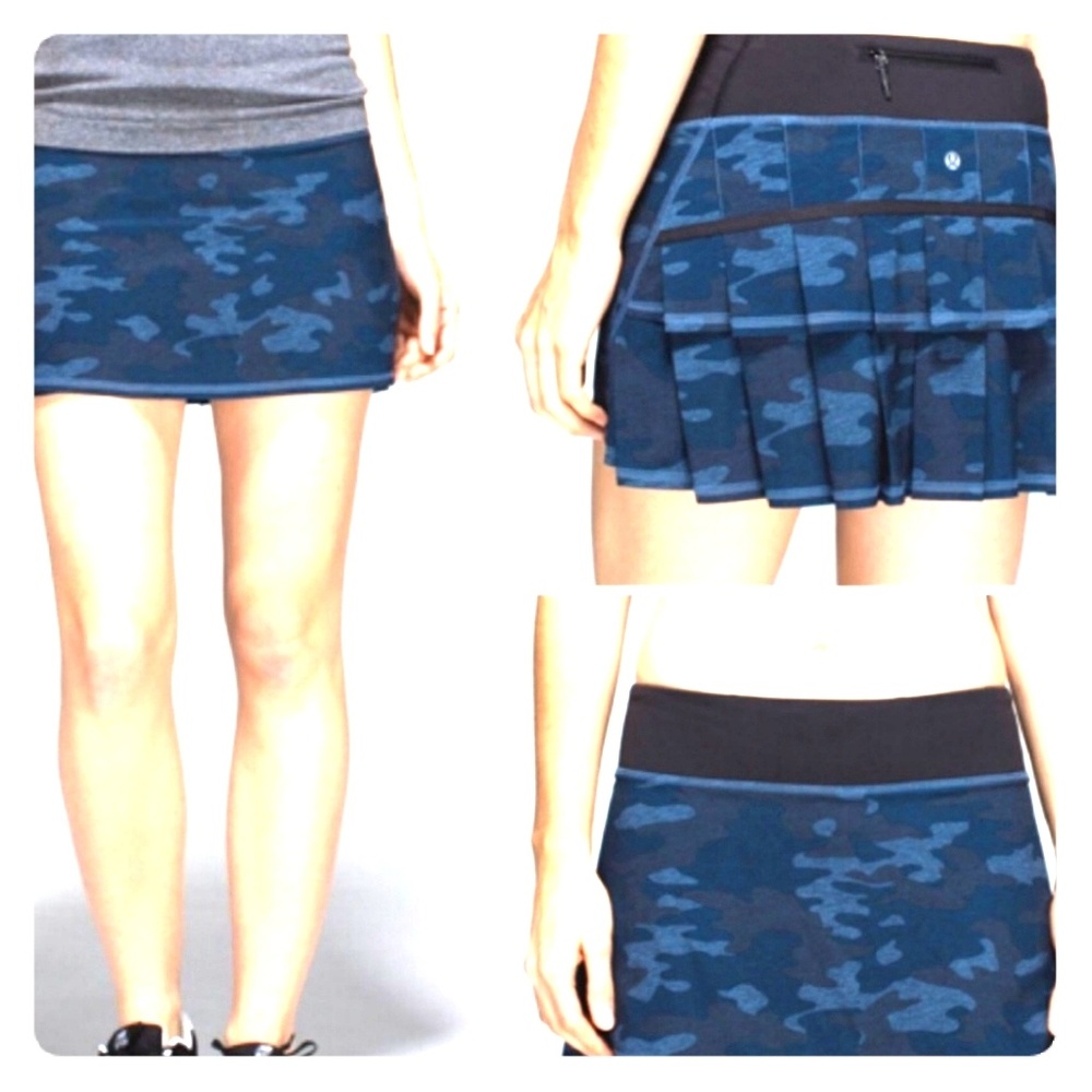 Tall Blue camo oil pace setter skirt